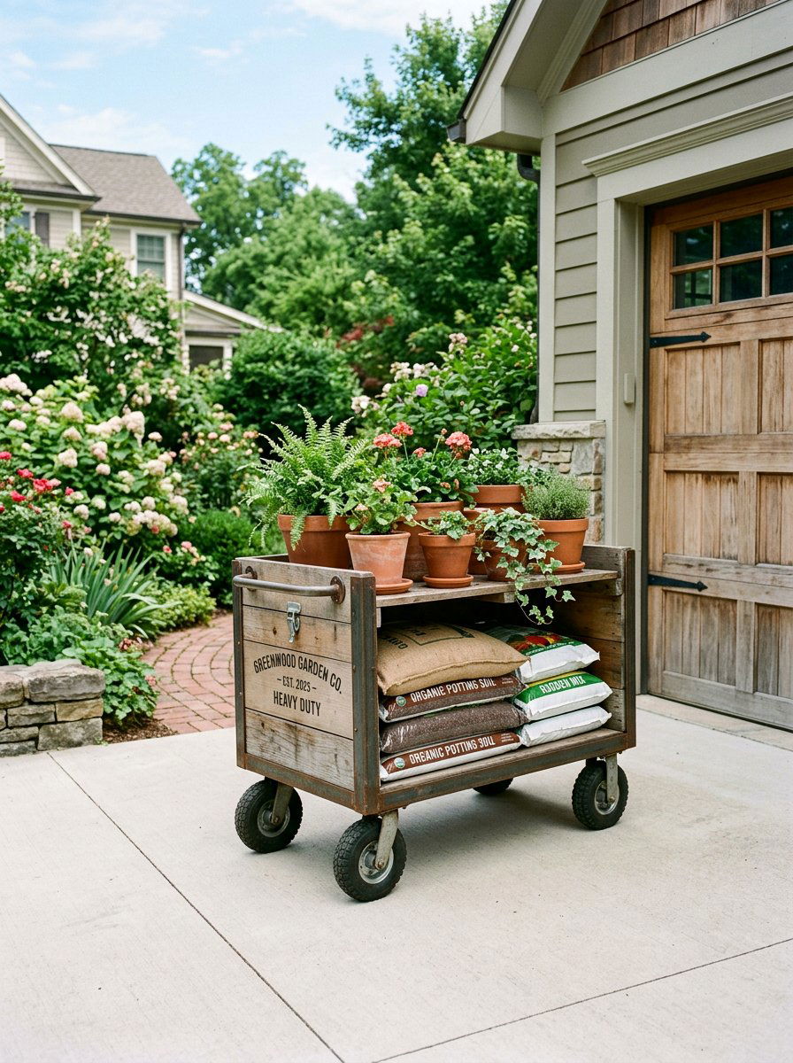 Rolling Pallet Storage Crate - 25 Pallet Outdoor Storage Box Ideas