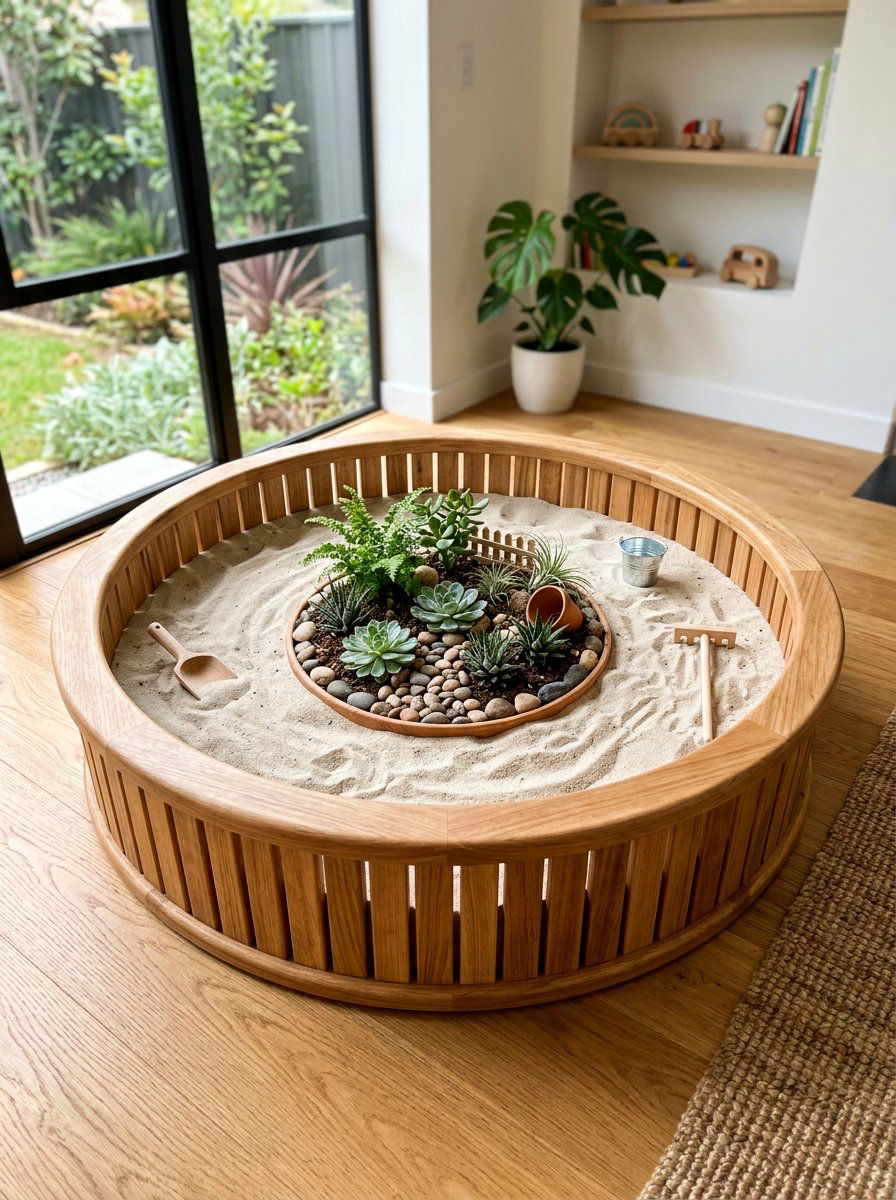 Round Pallet Sandbox - 25 Pallet Sandbox for Kids Ideas