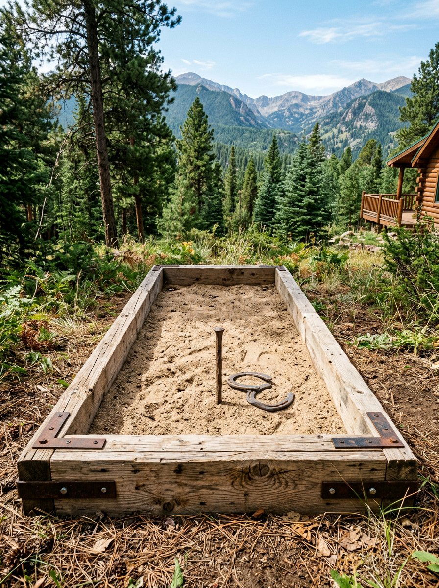 Rustic Horseshoe Frame