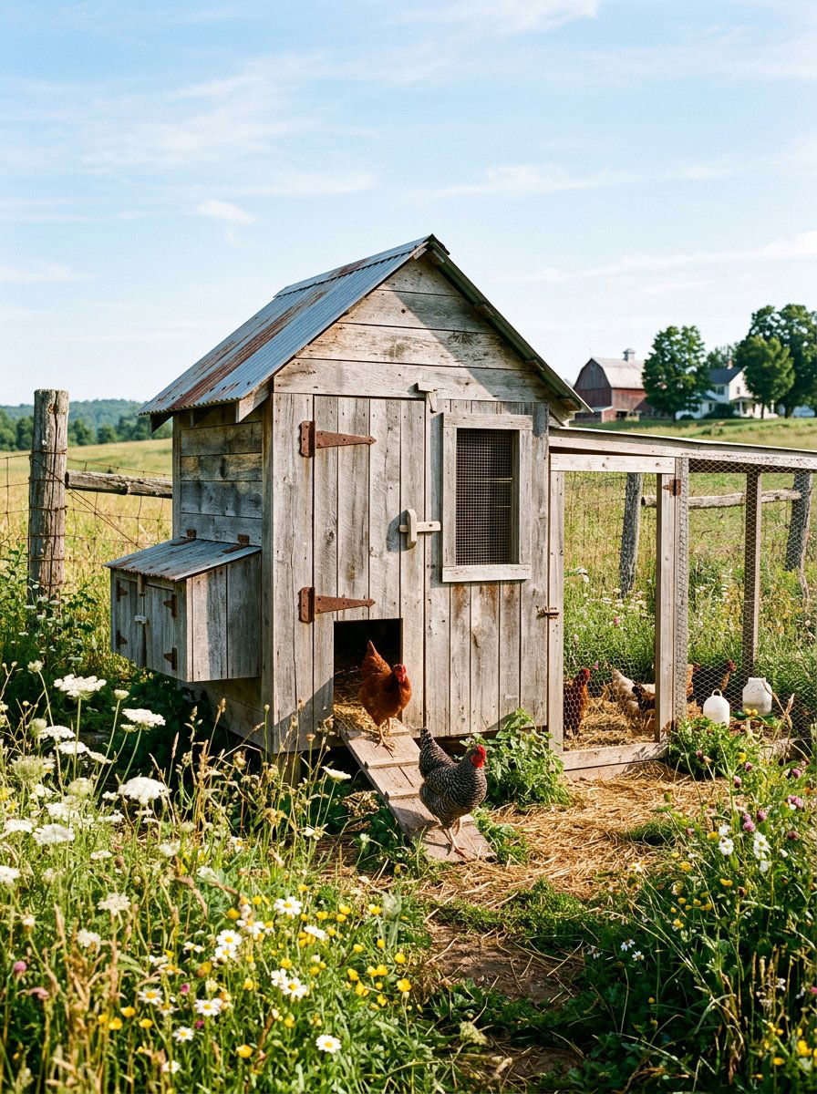Rustic Pallet Chicken Coop - 25 Pallet Chicken Coop Ideas