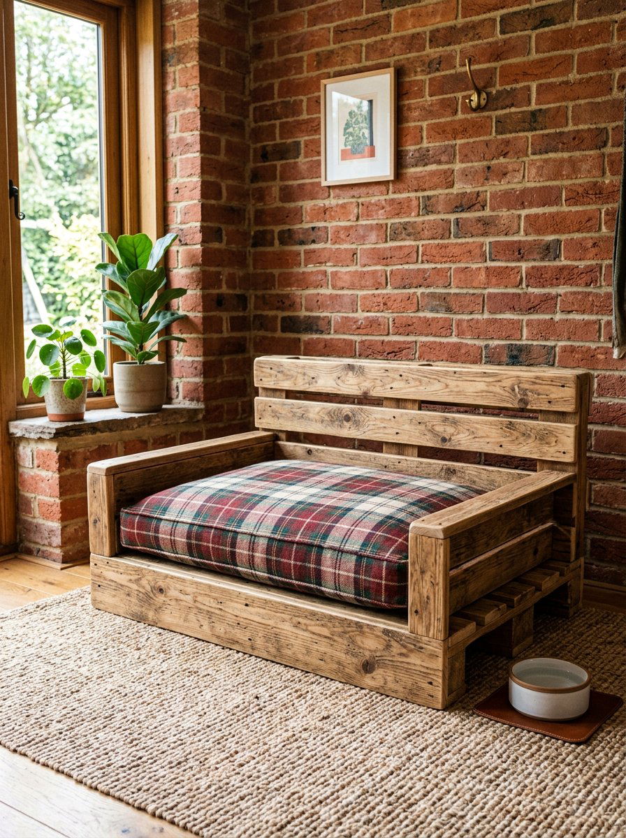 Rustic Pallet Dog Bed - 25 pallet bed for dogs