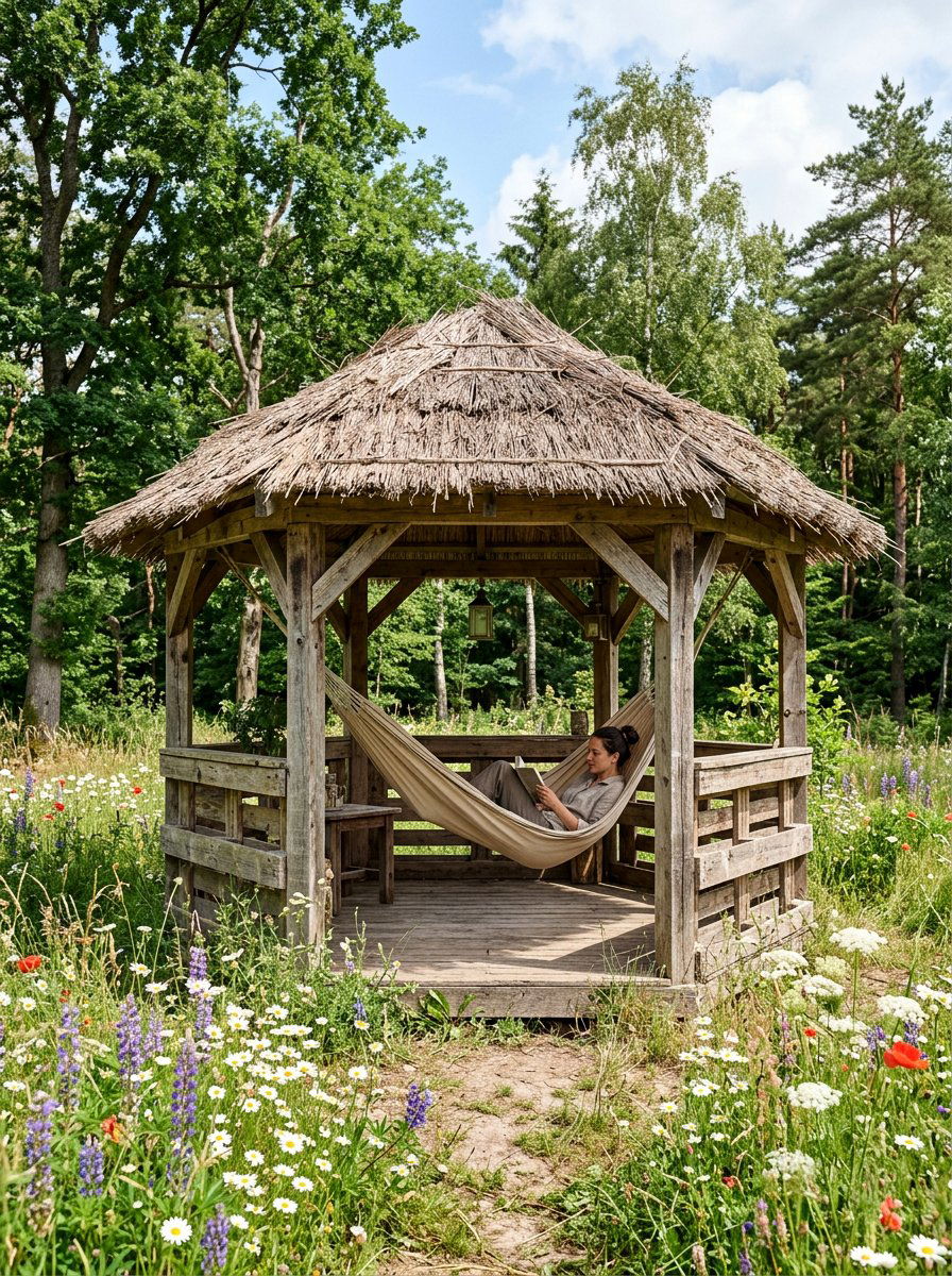 Rustic Pallet Gazebo - 25 Pallet Gazebo Frame Ideas