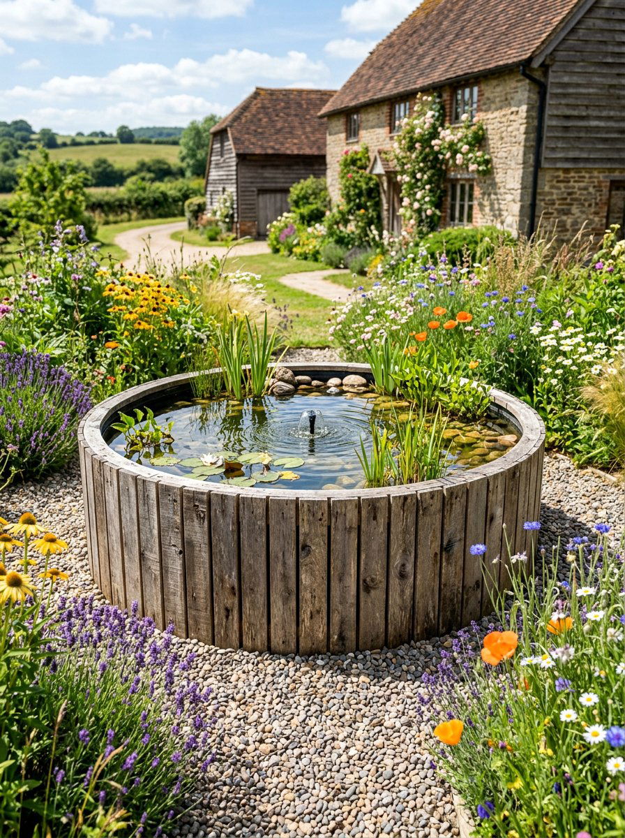 Rustic Pallet Wood Cladding - 25 Pallet Pond Surround Ideas