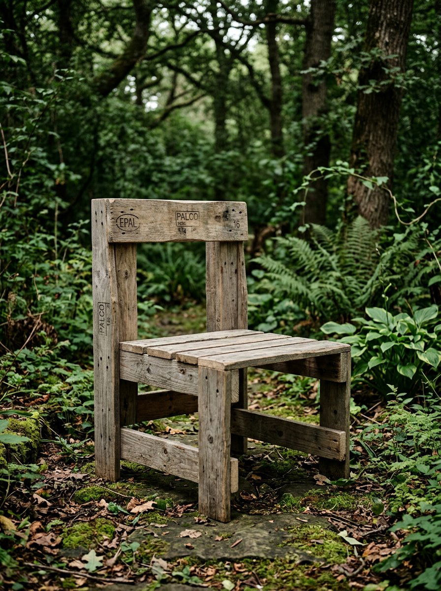 Rustic Reclaimed Wood Chair - 25 Pallet Adirondack Chair Ideas
