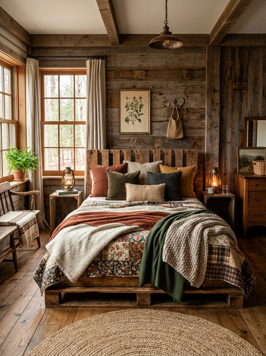 Rustic pallet bed guest room - 25 Pallet bed ideas for guest room