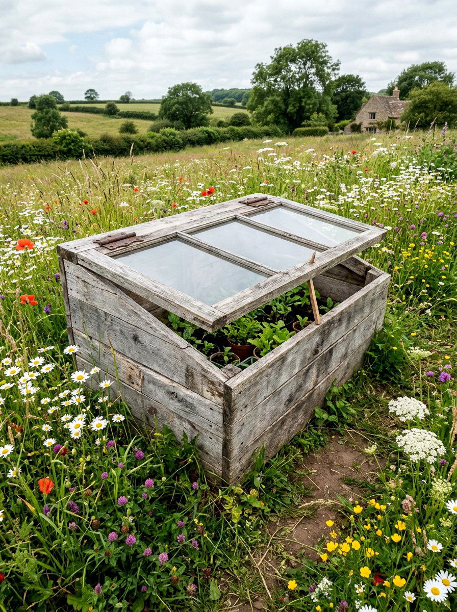 Rustic pallet cold frame build - 25 Pallet Cold Frame for Garden Ideas