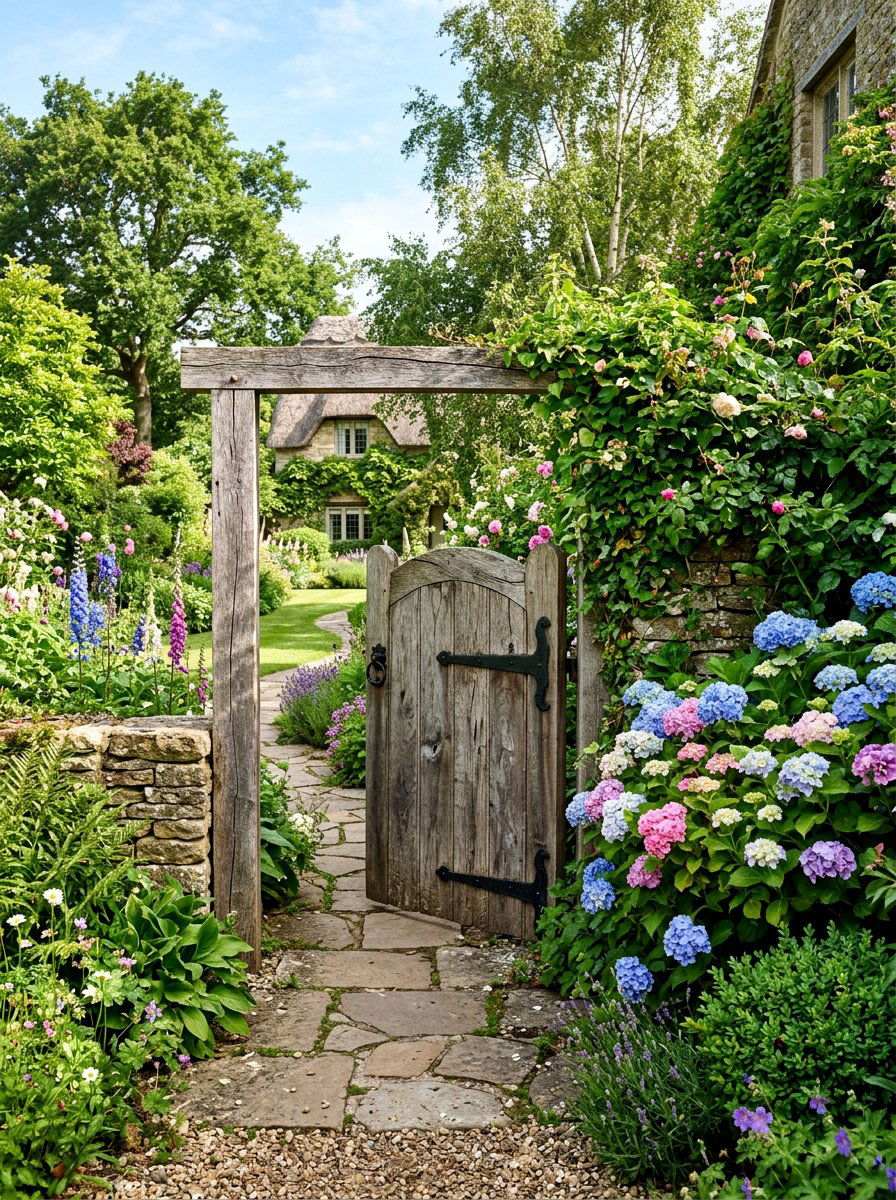 Rustic wood garden gate - 25 Pallet Garden Gate Ideas