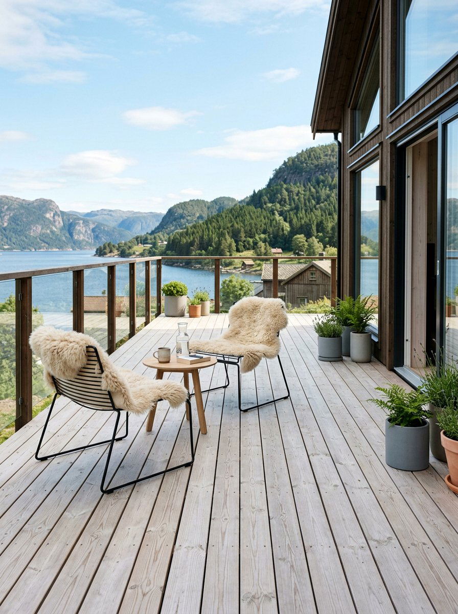 Scandi Style Pallet Deck - 25 Pallet Patio Flooring Ideas