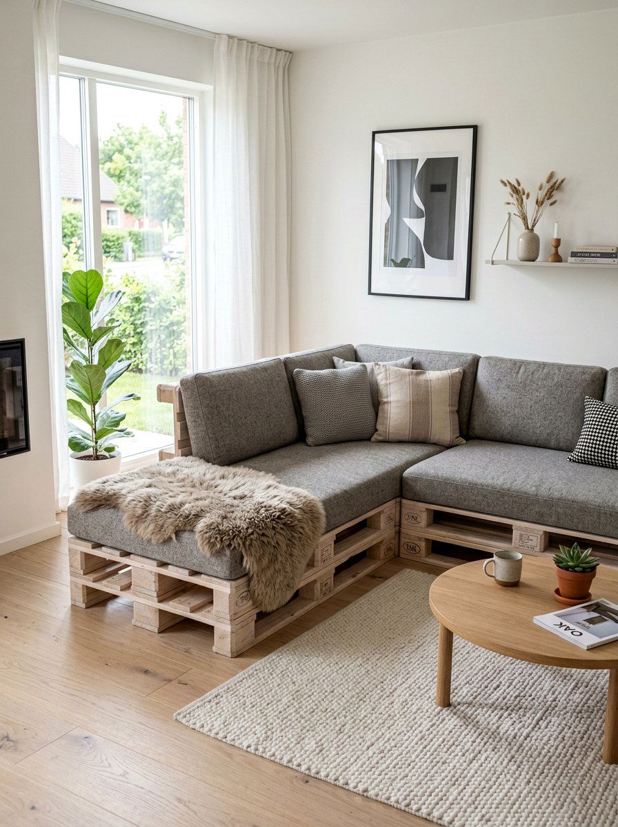 Scandinavian Pallet Lounge - 25 Pallet Lounge Chair Ideas