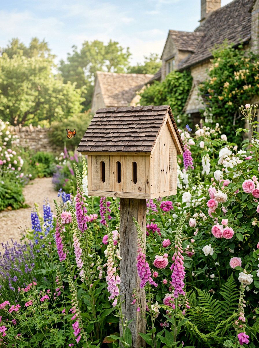 Shingle Top Butterfly Box - 25 Pallet Butterfly House Ideas