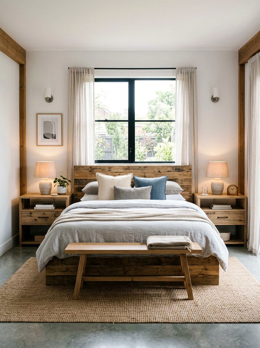 Side table pallet storage - 25 Pallet bed ideas with built-in storage