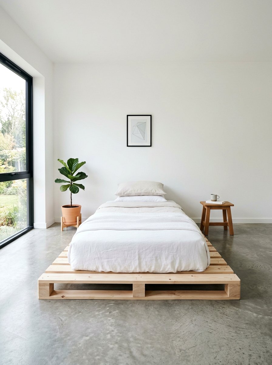 Simple Pallet Bed Frame - 25 pallet bed ideas