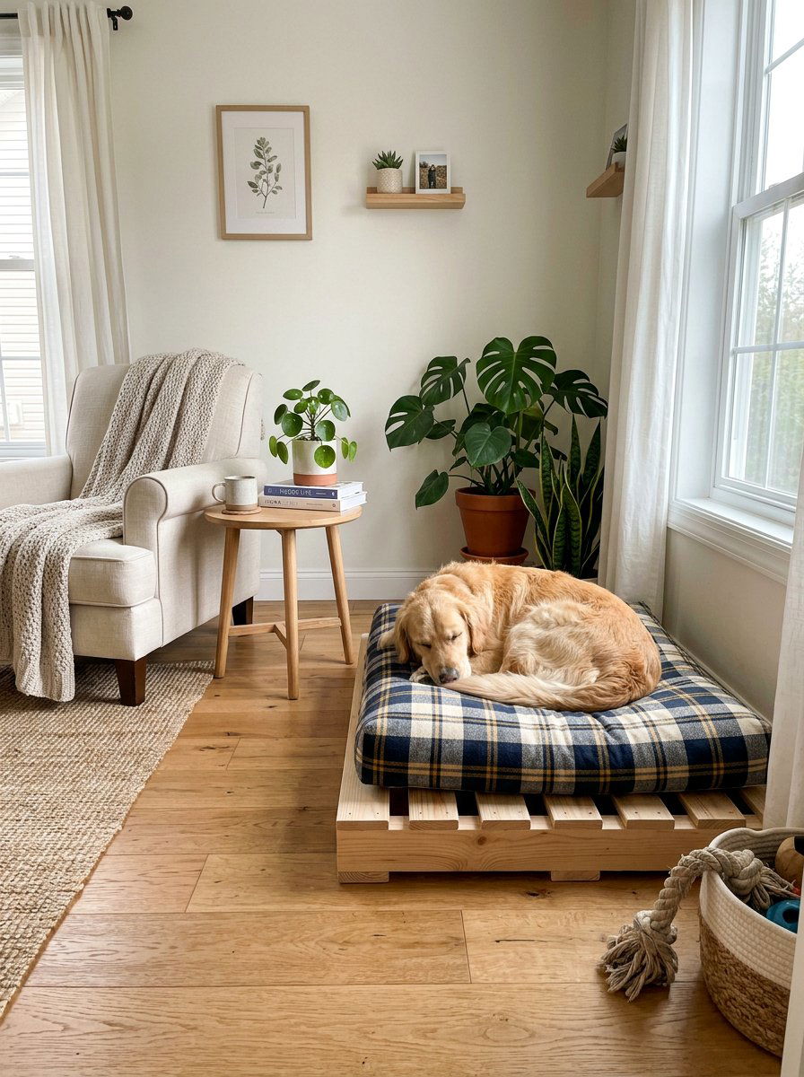 Simple Pallet Dog Bed - 25 pallet dog bed ideas