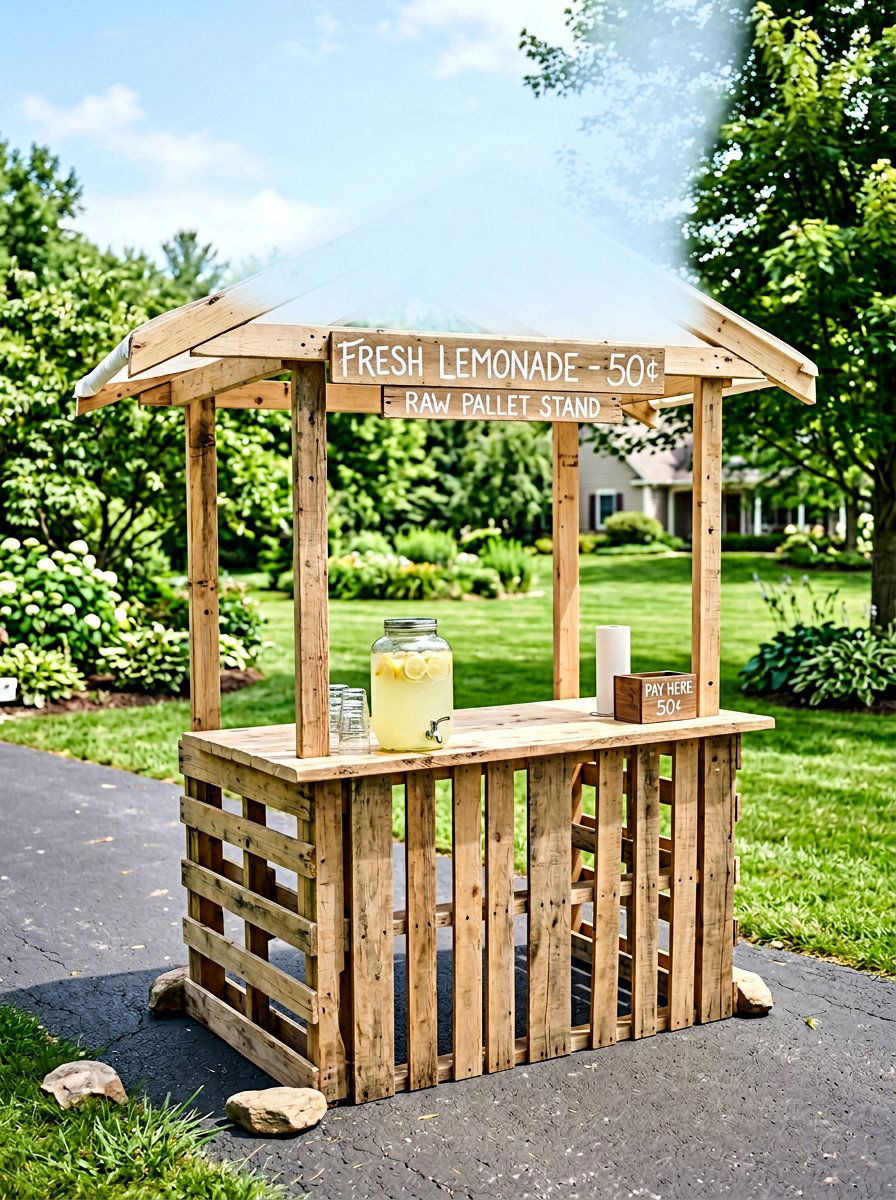 Simple Pallet Lemonade Stand - 25 Pallet Lemonade Stand Ideas
