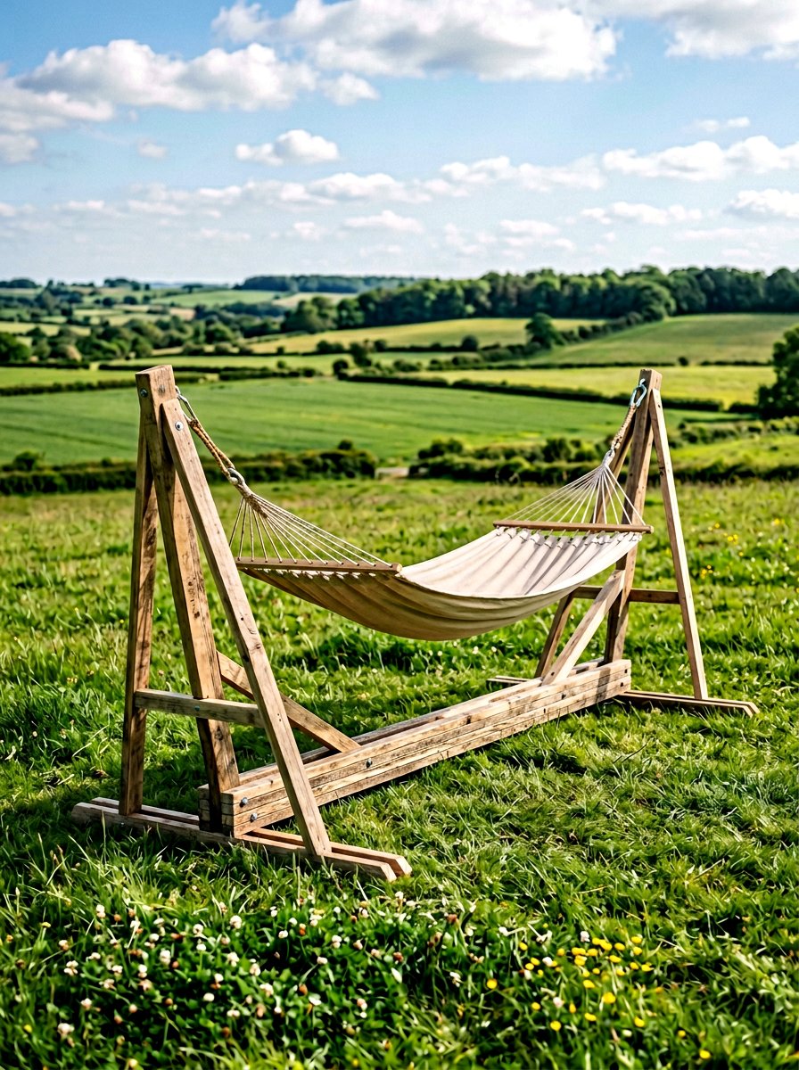 Simple Pallet Wood Beam - 25 Pallet Hammock Stand Ideas