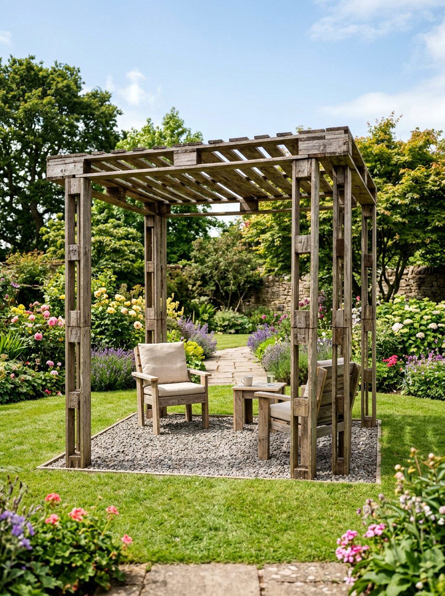 Simple Square Pallet Gazebo - 25 Pallet Gazebo Frame Ideas