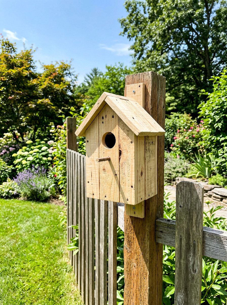 Simple Wood Birdhouse - 25 Pallet Birdhouse Ideas