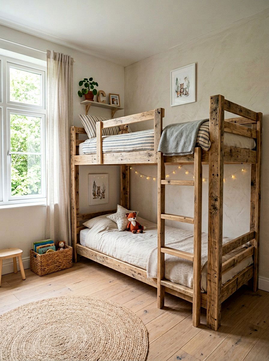 Simple pallet bunk bed - 25 Pallet bunk bed ideas