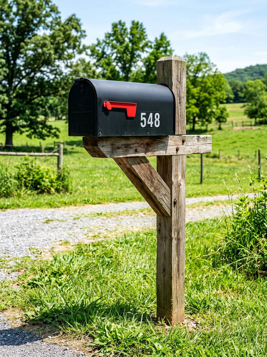 Simple pallet mailbox post - 25 Pallet Mailbox Post Ideas