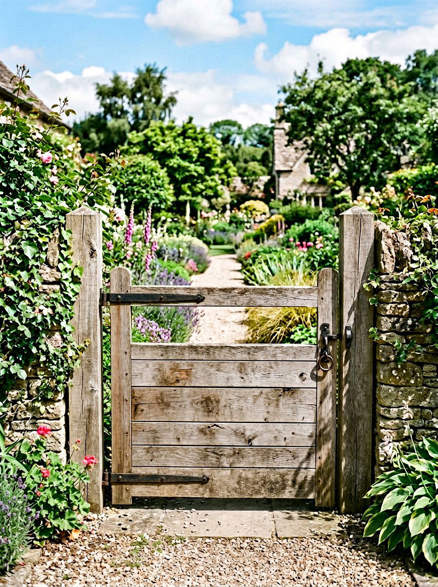 Simple reclaimed wood gate - 25 Pallet Garden Gate Ideas
