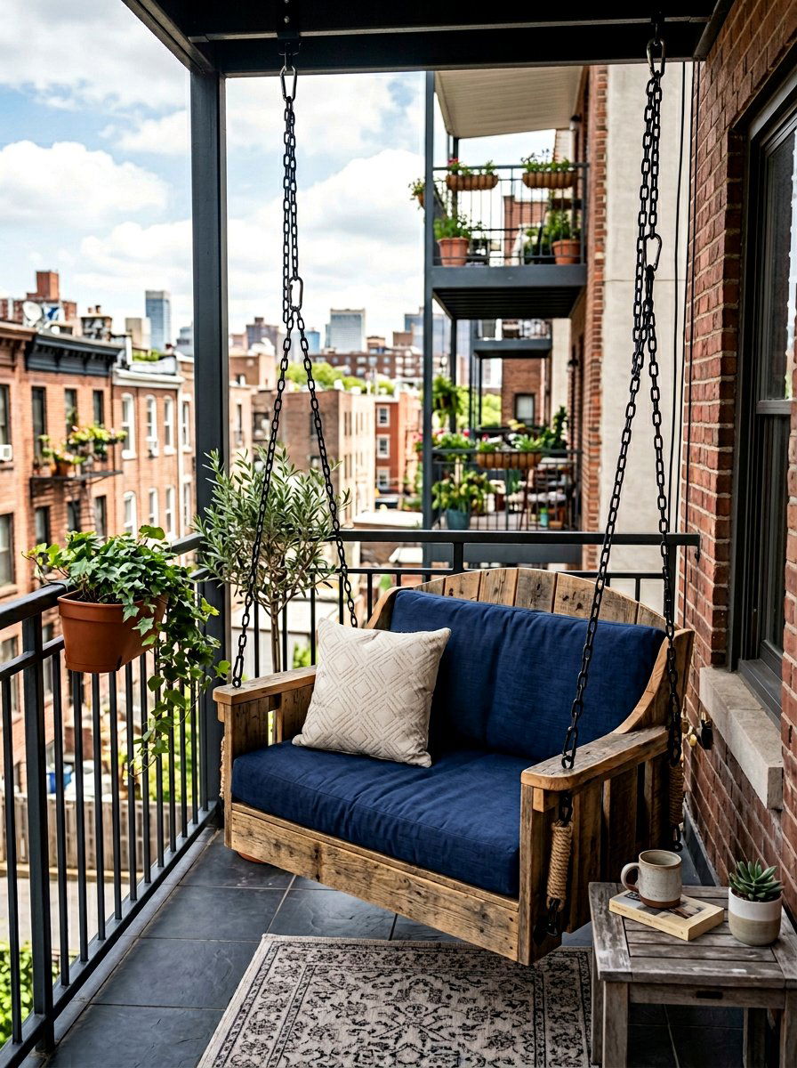 Single Pallet Chair Swing - 25 Pallet Swing for Porch Ideas