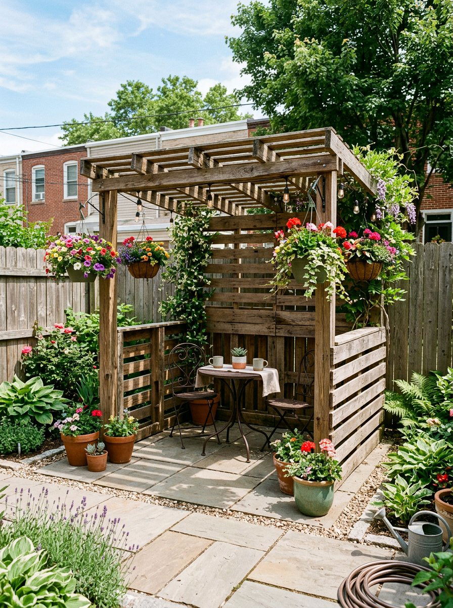 Small Backyard Pallet Gazebo - 25 Pallet Gazebo Frame Ideas
