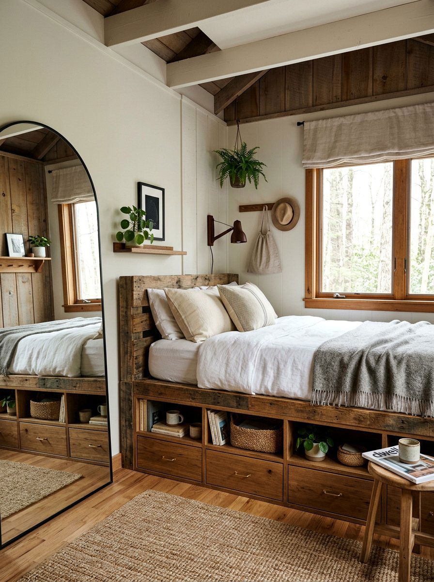 25 Rustic Pallet Bed Ideas for Cabin and Lodge Interiors