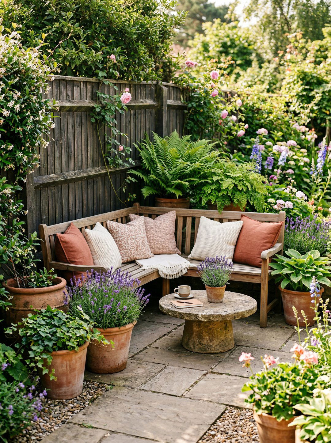 Small Garden Corner Seating - 25 private garden nook ideas