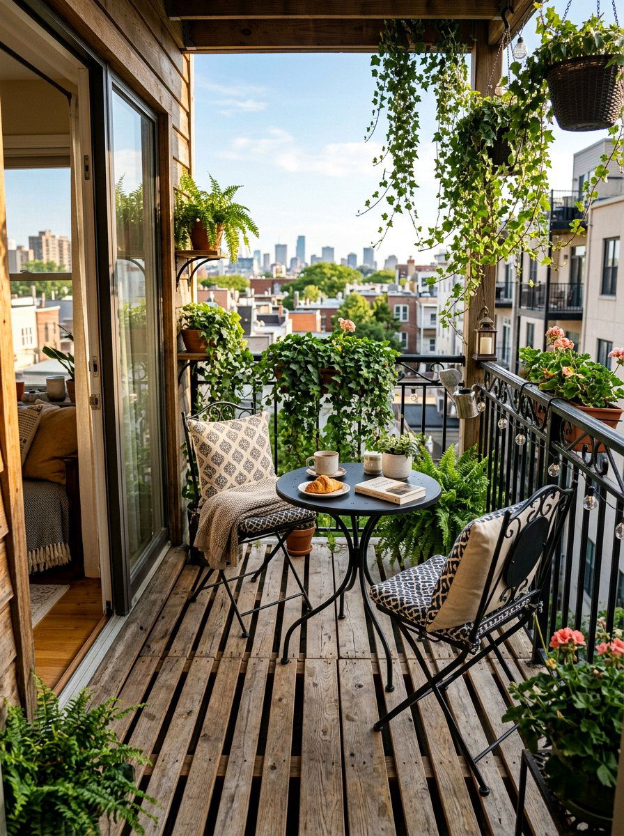 Small Pallet Balcony Floor - 25 Pallet Deck for Backyard Ideas