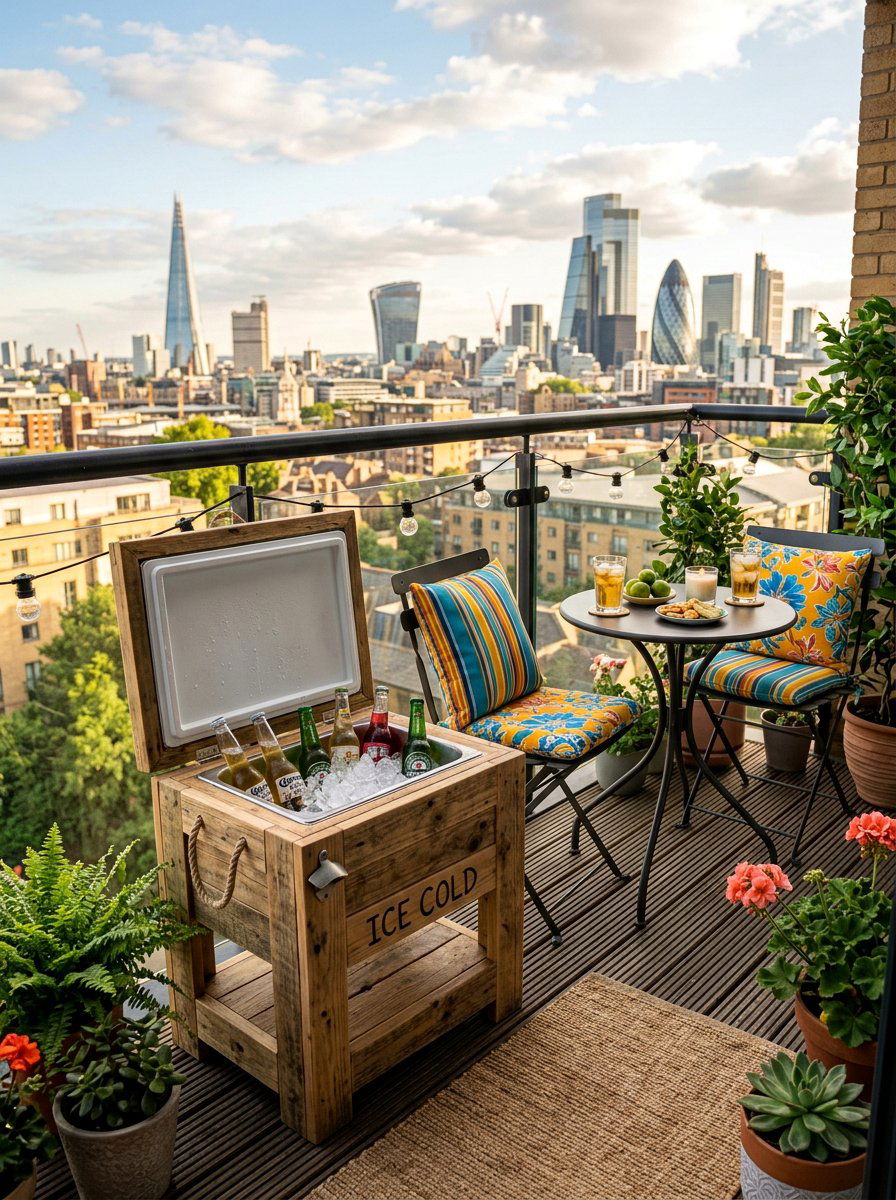 Small Pallet Ice Holder - 25 Pallet Ice Chest Holder Ideas