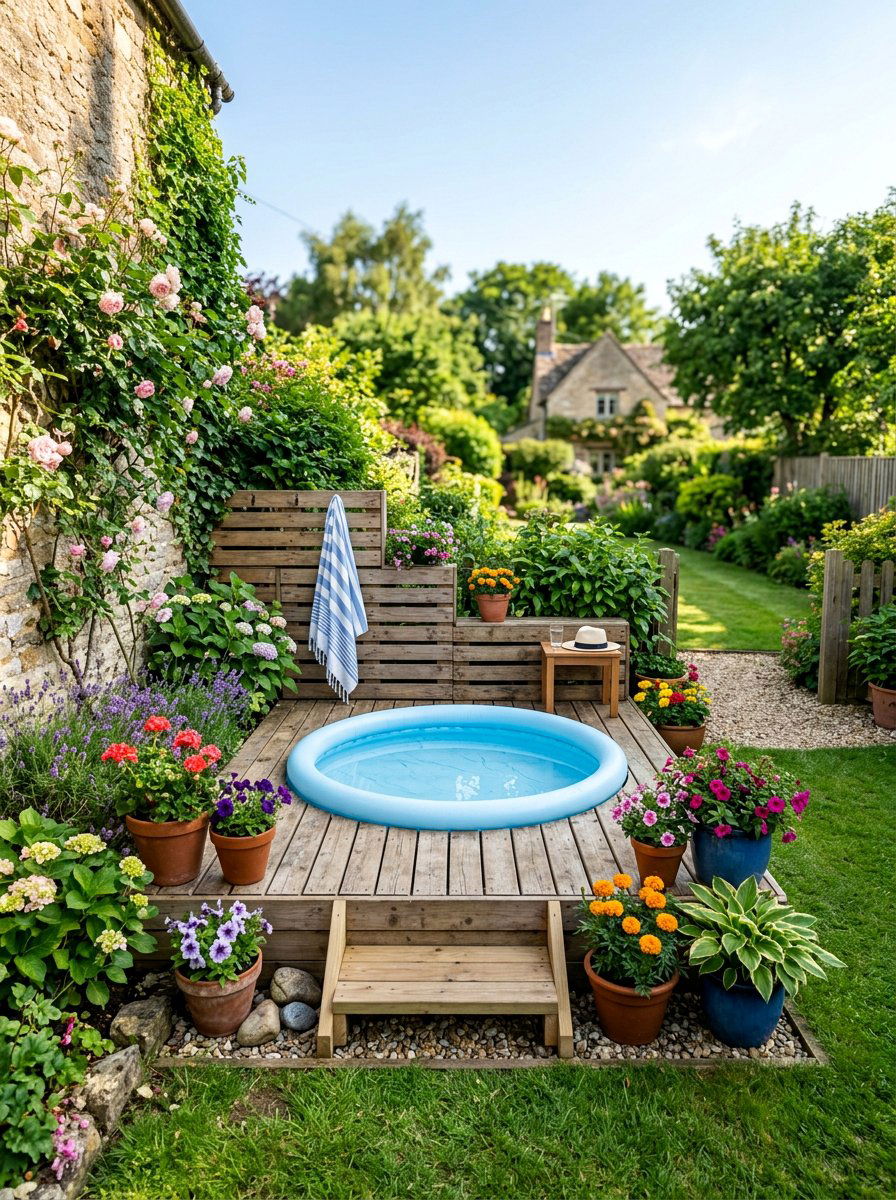 Small Pallet Pool Deck - 25 Pallet Pool Deck Ideas