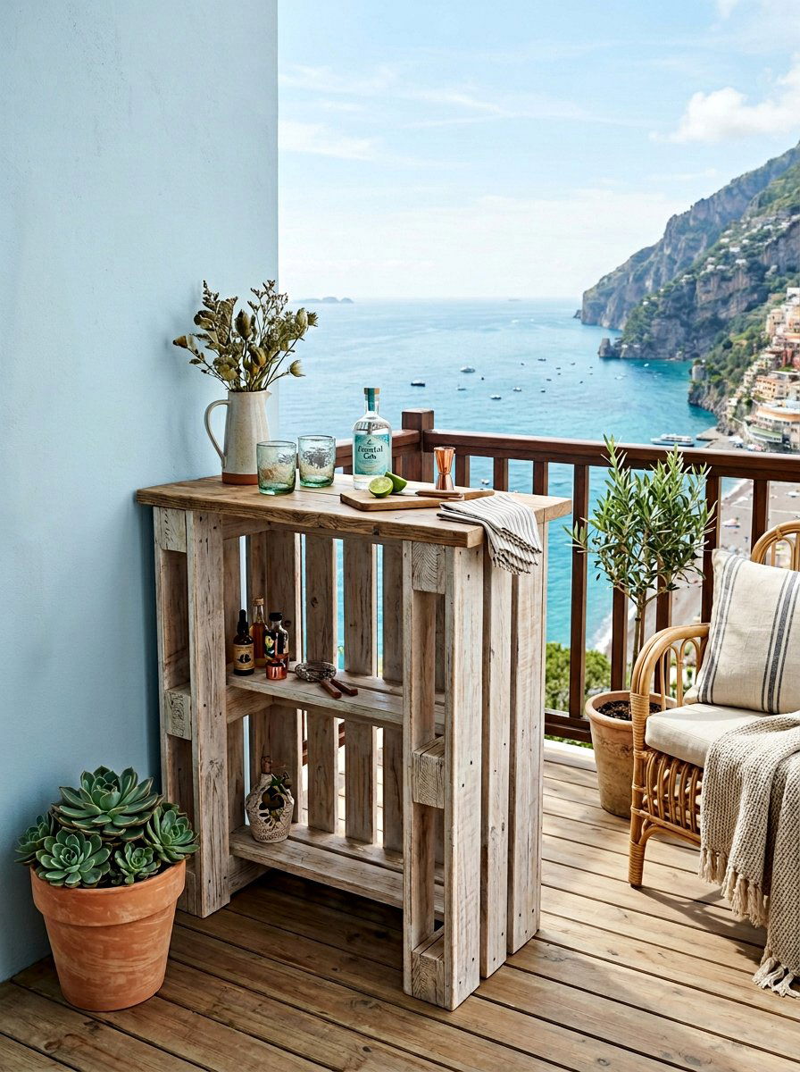 Small Patio Pallet Bar - 25 Pallet Tiki Bar Ideas