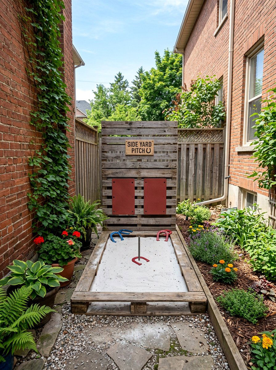 Small Space Horseshoe Pit - 25 Pallet Horseshoe Pit Frame Ideas