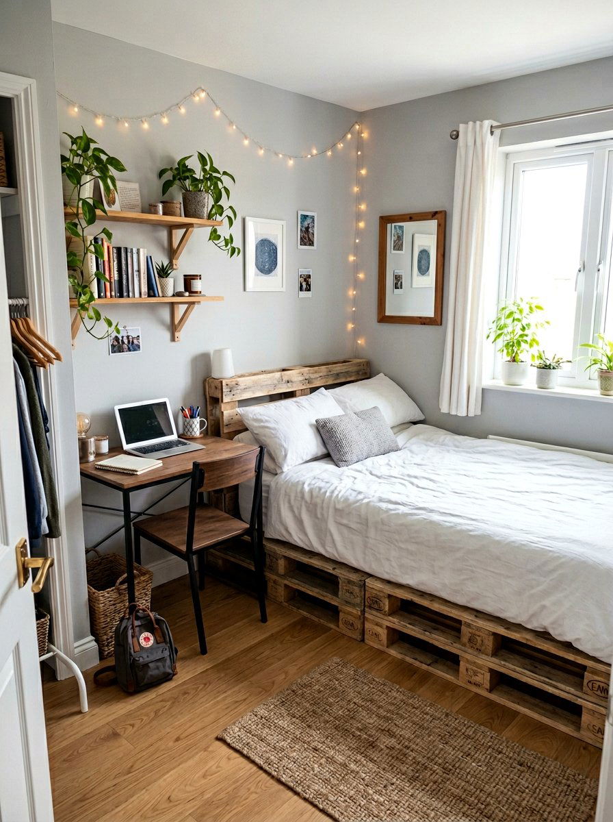 Small Space Pallet Bed - 25 Pallet bed ideas for teenagers