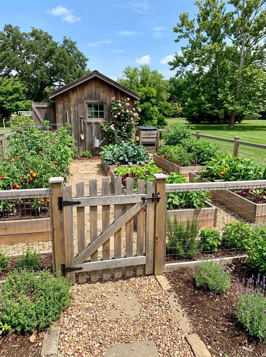 Small garden gate for vegetable patch - 25 Pallet Garden Gate Ideas