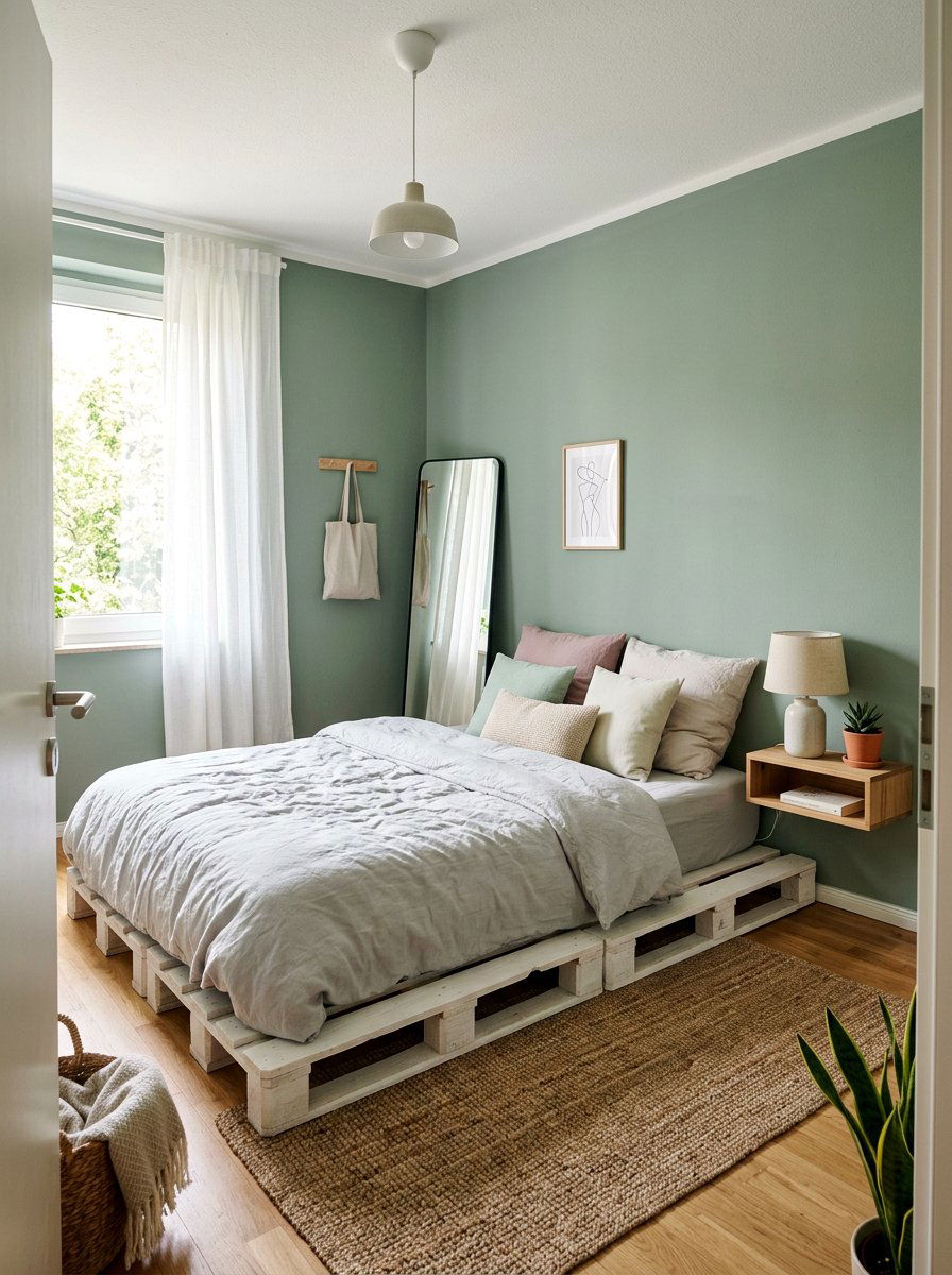 Small guest room pallet bed - 25 Pallet bed ideas for guest room