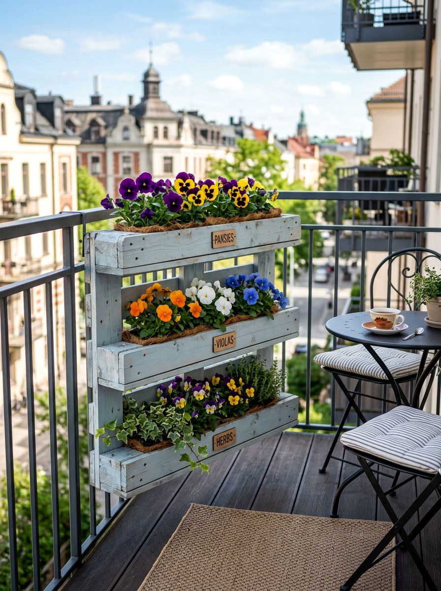 Small pallet planter - 25 Pallet Tiered Planter Ideas