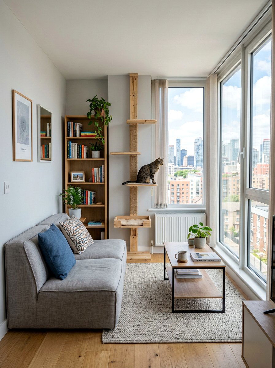 Small space cat tree - 25 pallet cat tree ideas