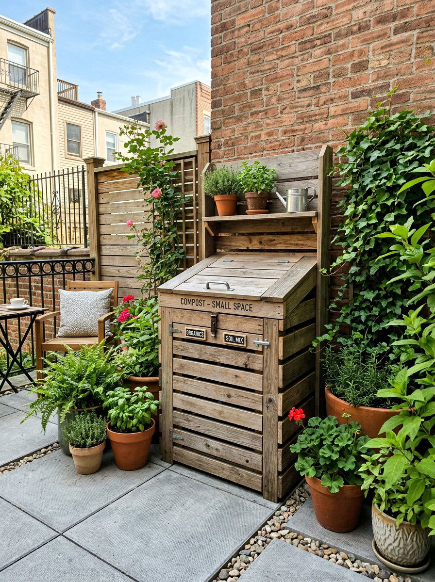 Small space pallet bin - 25 Pallet Compost Bin Ideas