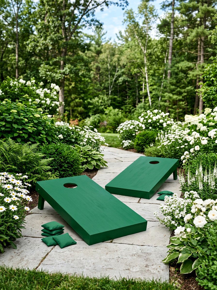 Solid Color Pallet Cornhole - 25 Pallet Cornhole Game Board Ideas