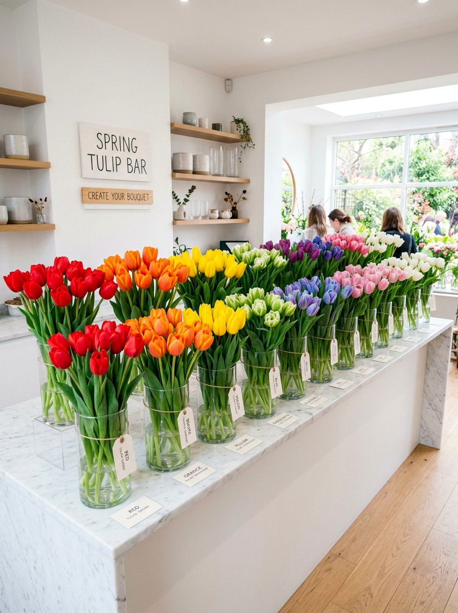 Spring Tulip Bar - 25 bloom bar ideas