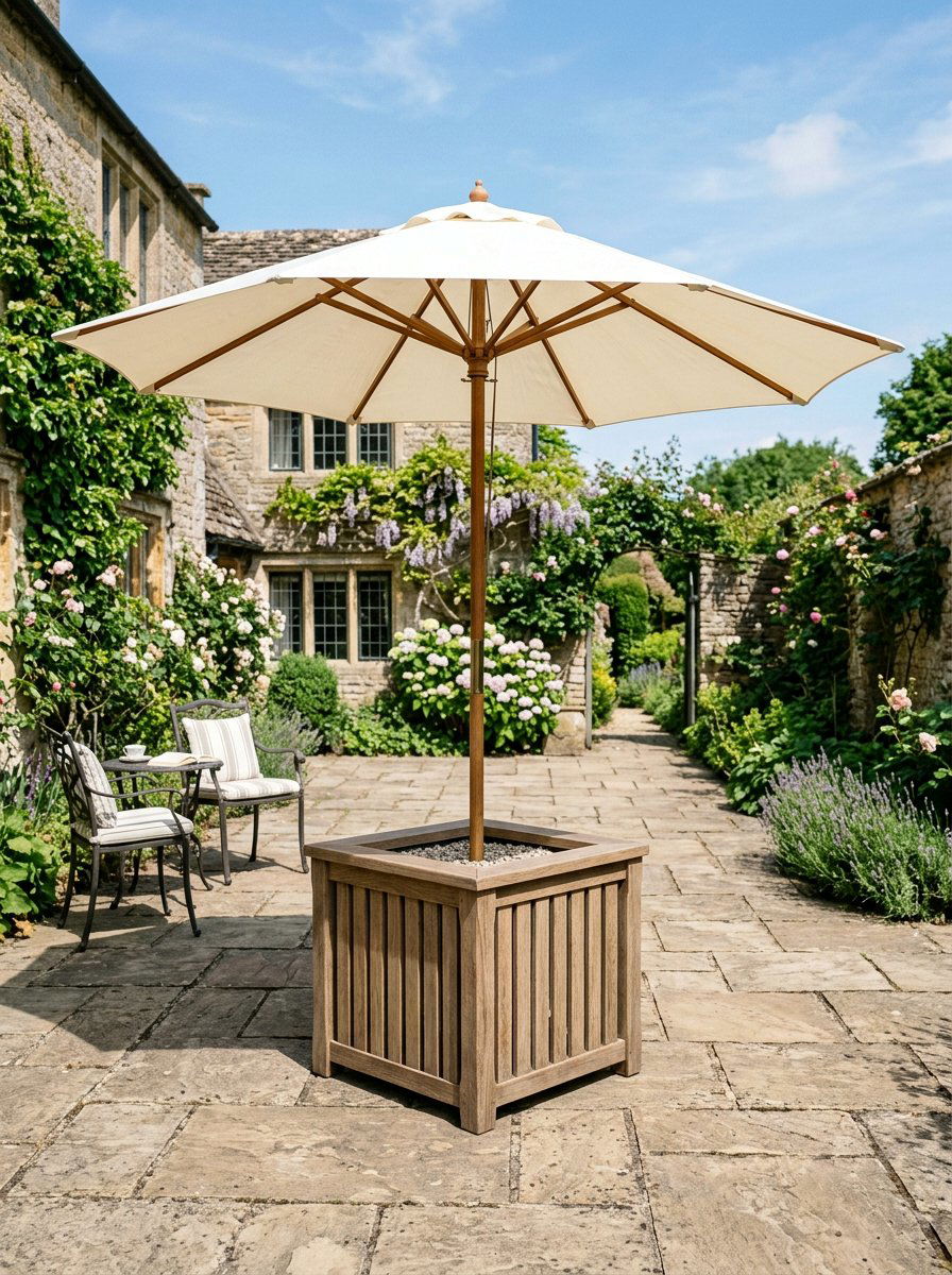 Square Pallet Box - 25 Pallet Umbrella Stand Ideas