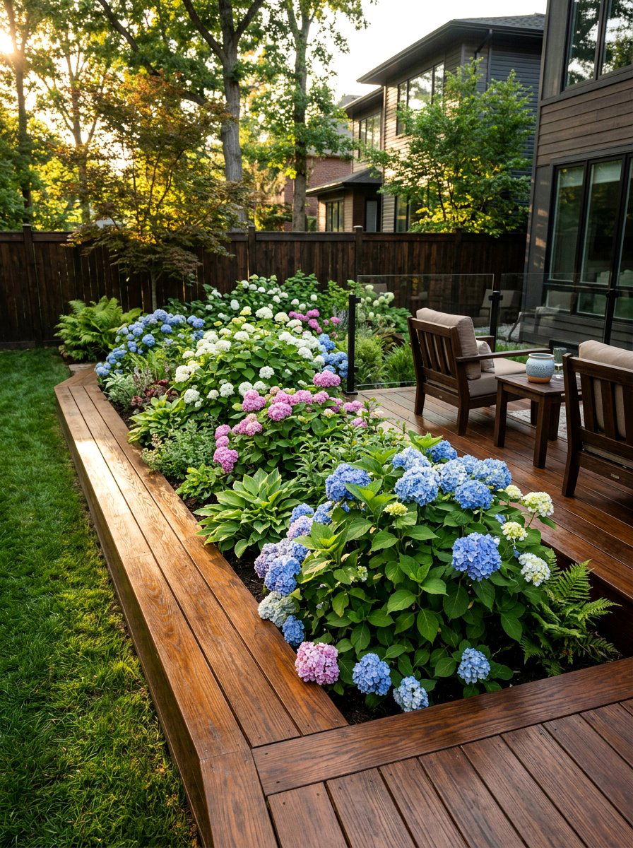 Stained Wood Border - 25 Pallet Garden Edging Ideas