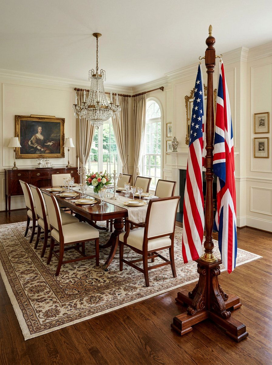 Stained Wood Flag Stand - 25 Pallet Flag Holder Ideas