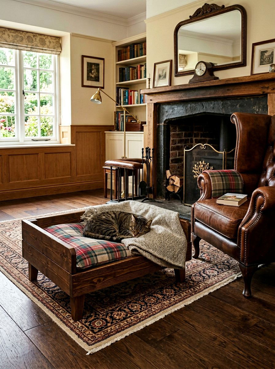 Stained pallet cat bed - 25 pallet cat bed ideas