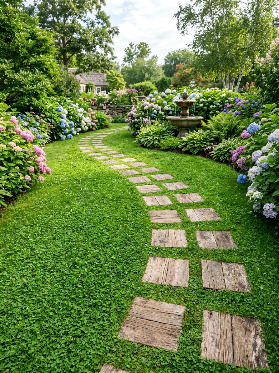 Stepping Stone Wood - 25 Pallet Walkway for Garden Ideas
