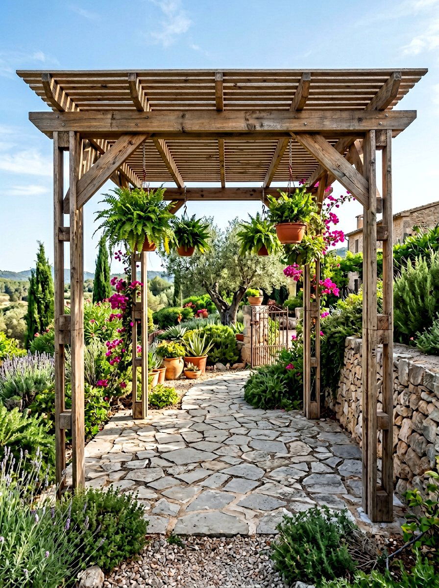 Sturdy Pallet Pergola Arch - 25 Pallet Arbor for Garden Ideas