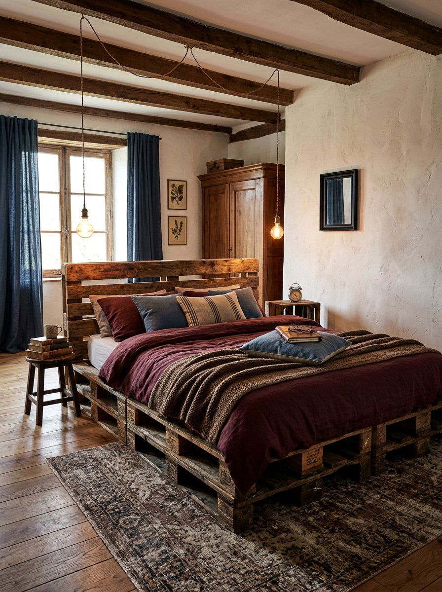 25 Industrial Pallet Bed Ideas for a Modern and Urban Look