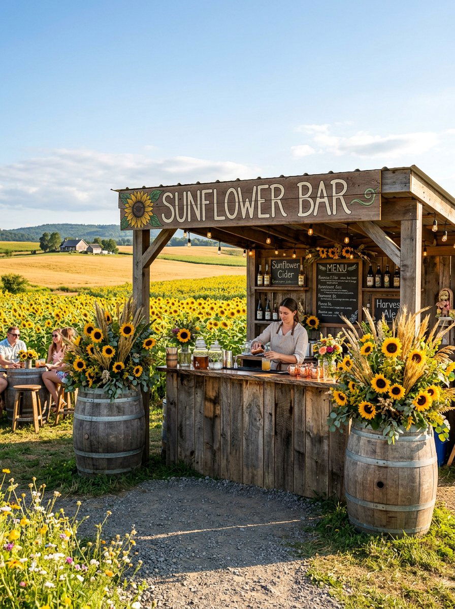 Sunflower Bar - 25 bloom bar ideas