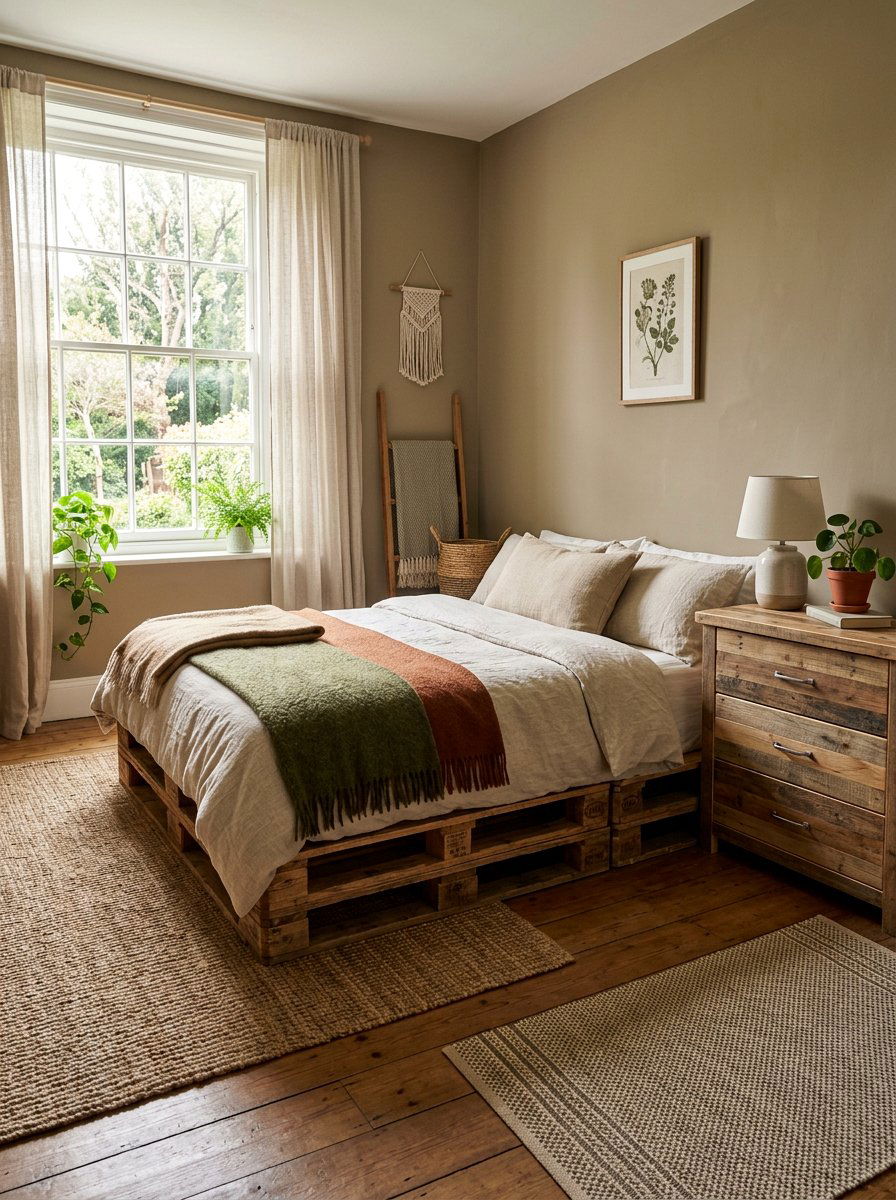 Sustainable Living Bedroom - 25 Pallet bed ideas with drawers